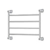 Lillian 600 x 458 Chrome Heated Towel Rail
