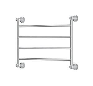 Lillian 600 x 458 Chrome Heated Towel Rail