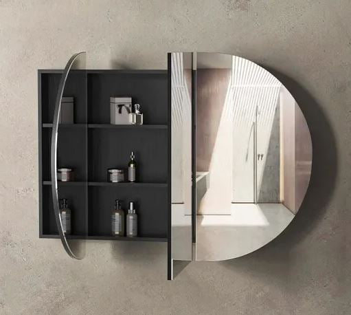 Chloe Curved 1500 Mirror Cabinet