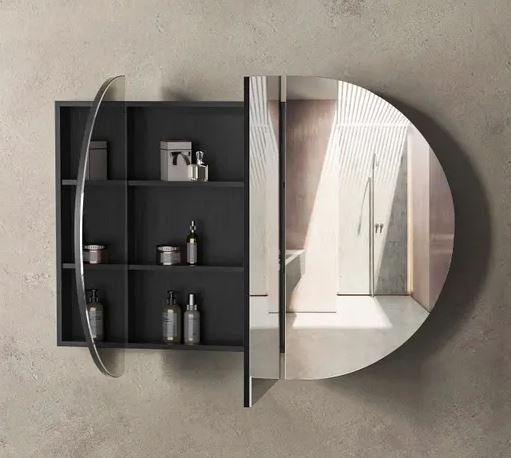 Chloe Curved 1800 Mirror Cabinet