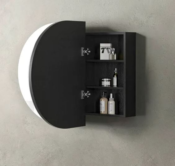 Chloe Curved 900 Mirror Cabinet