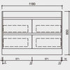 Coco Floorstanding Vanity 600mm-1800mm