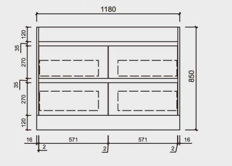 Coco Floorstanding Vanity 600mm-1800mm