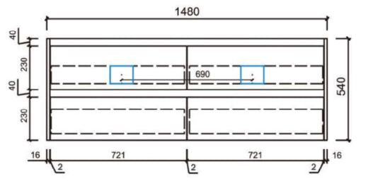 Coco 600-1800mm Wall Hung Vanity