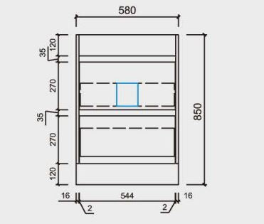 Coco Floorstanding Vanity 600mm-1800mm