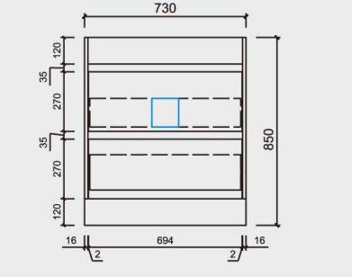 Coco Floorstanding Vanity 600mm-1800mm