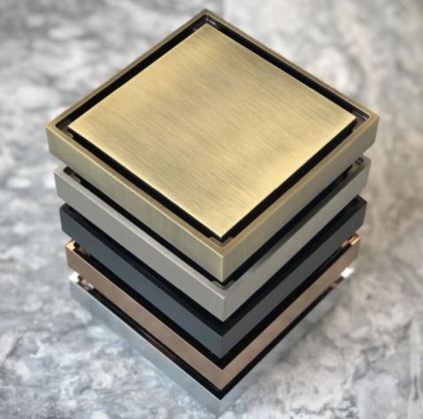 Rose Gold 88mm Tile insert 2-in-1 Floor Waste