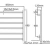Cubo 850 Heated Towel Rail