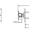 Cubus Wall Mixer W/ Spout