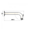 Round curved Spout - Brushed Nickel
