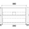 Daisy White Gloss Wall Hung Vanity 750-1800mm