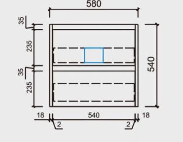 Daisy 600mm -1800mm Wall Hung Vanity