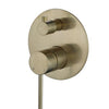 Round Mini Shower mixer Divertor - Brushed Bronze