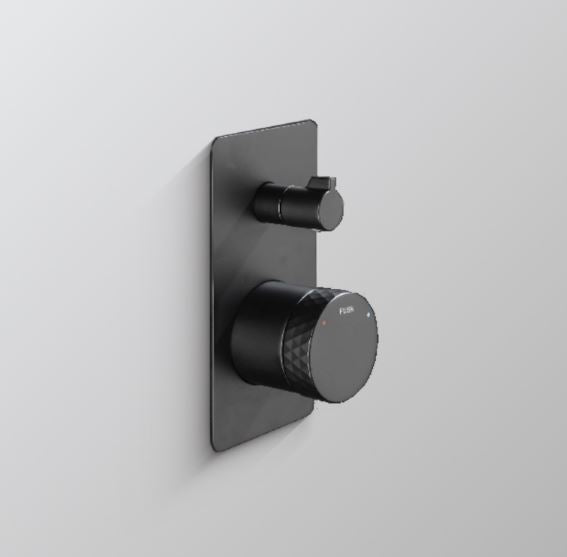 Diamond Shower Mixer W/ Divertor- Gun Metal
