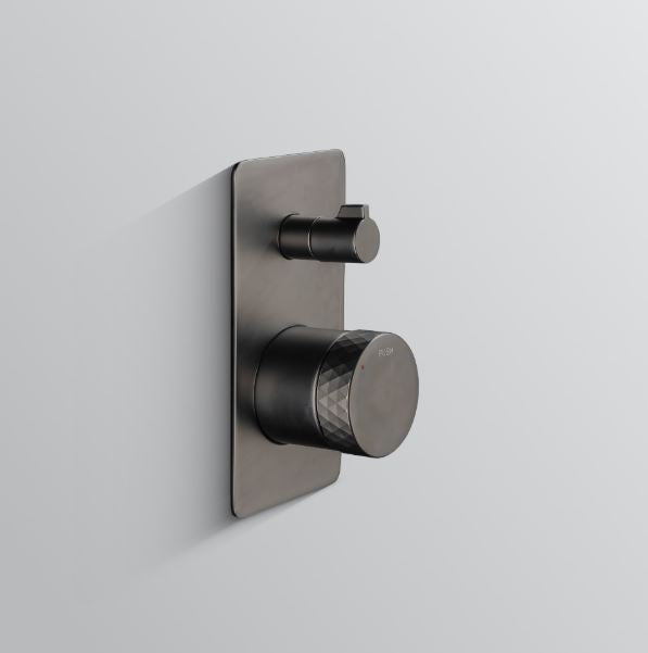 Diamond Shower Mixer W/ Divertor- Gun Metal