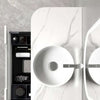 Kelly Matte White 1200mm Curve Vanity