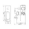 Ecco Shower Mixer W/ Divertor