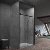 Eden Front Only Sliding Showerscreen- Matte Black