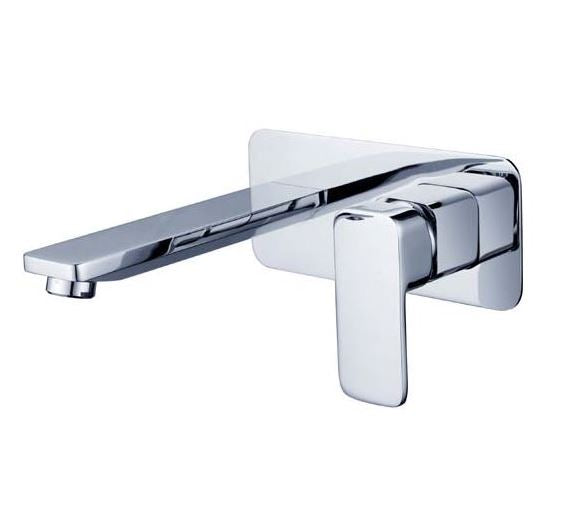 Elegant Wall mixer w/ Spout- Matte Black