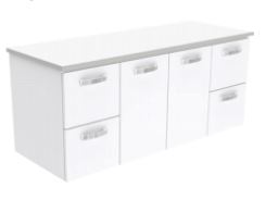 Elka 1500mm Wall Hung Vanity With Stone Top