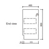 Vienna White Floorstanding Vanity 600-1800mm