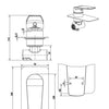 Exon Shower Mixer- Matte Black