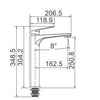 Exon Tall Basin Mixer- Chrome