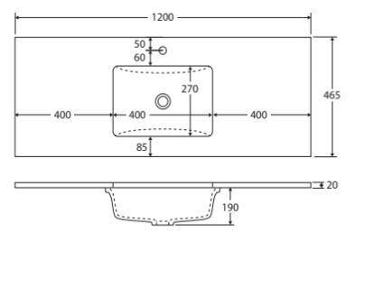 Dove Grey Ready Made Stone Tops - Bayside Bathroom