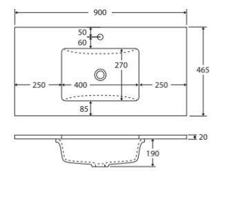 Calacutta Marble Stone Top - Bayside Bathroom