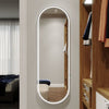 Remer 600 Matte White Great Great Gatsby LED Mirror