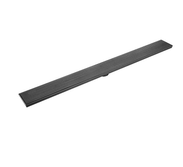 Linear Gunmetal 600mm-900mm AU Shower Grate