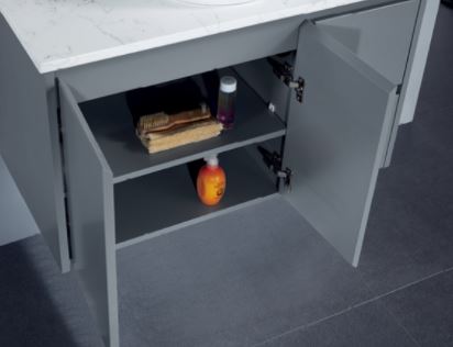 Porta Matte Grey Wall Hung Vanity 600mm-1800mm