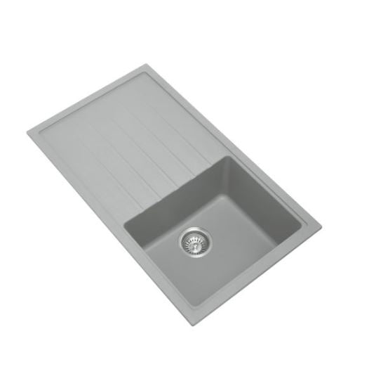 Concrete Grey 860 Single Bowl Granite Sink