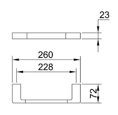 Eneo Matte Black Guest Towel Rail