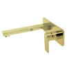 The Gabe Leva Brushed Brass Wall Outlet Mixer