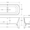Hampton Matte White Stone bath - Bayside Bathroom