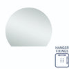 D-Shaped 900x750 Polished Edge Mirror