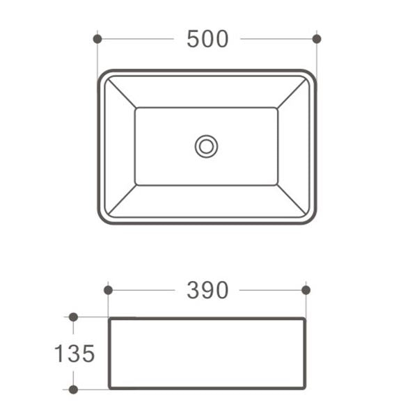 Harper Black Above Counter Basin