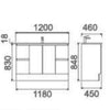 Hazel 1200mm Timber Vanity