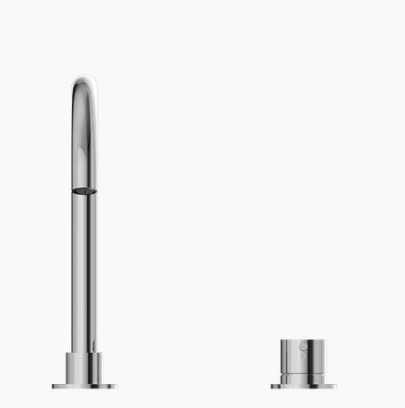 Mecca Hob Basin Mixer And Spout (Round Spout)