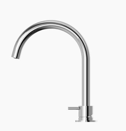 Mecca Hob Basin Mixer And Spout (Round Spout)