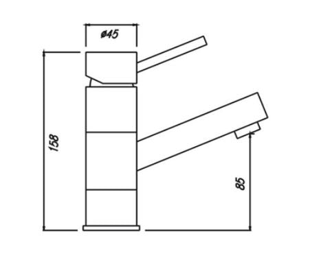 Round Swivel Short Basin Mixer