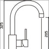 Rondo Gooseneck Sink Mixer