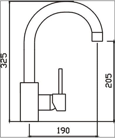 Rondo Gooseneck Sink Mixer