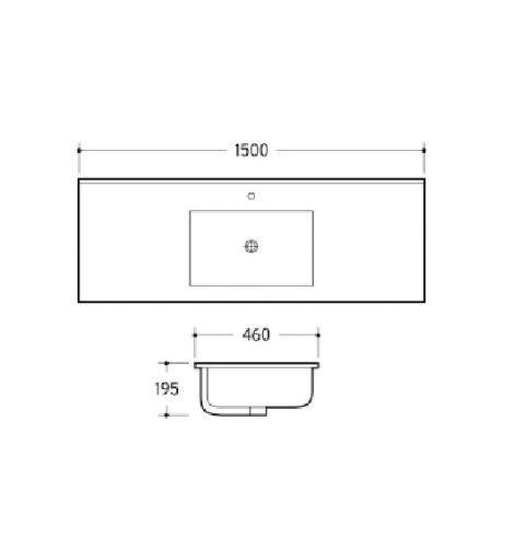 katie Ceramic Moulded Top - Bayside Bathroom
