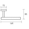 Kibo Vertical Toilet Roll Holder