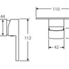 Koko Matte Black Wall Mixer
