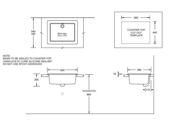 Utility 620 Sink