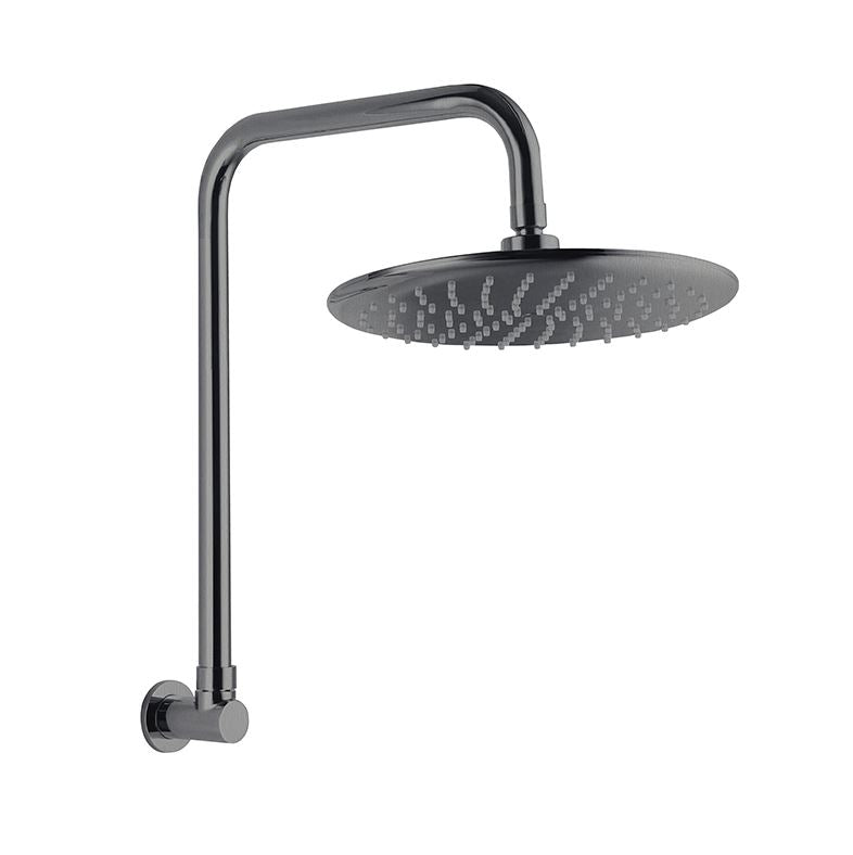 Loui Brushed Nickel Gooseneck Wall Shower