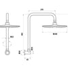 Loui Gunmetal Gooseneck Wall Shower